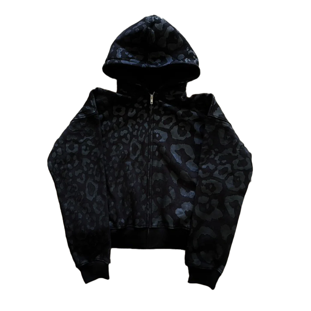 Leopard Zip Up